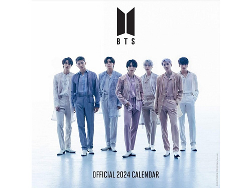 BTS : Kalendář nástěnný Bangtan Boys 2024, 30×30 cm Kalendář