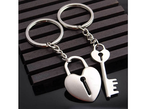Dárkoviny Přívěšek na klíče srdce a klíč