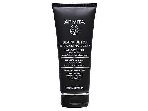 APIVITA Black Detox Cleansing Jelly černý čisticí gel 150 ml