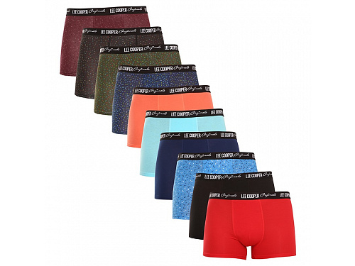 10PACK pánské boxerky Lee Cooper vícebarevné (LCUBOX10P0104-1769863) L