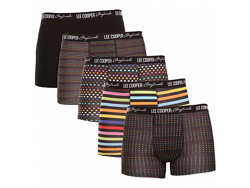 5PACK pánské boxerky Lee Cooper vícebarevné (LCU3200709A-1410353) L