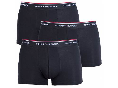 3PACK pánské boxerky Tommy Hilfiger černé (1U87903842 990) L