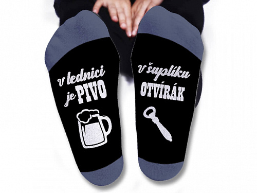 Dárkoviny Pánské ponožky - V lednici je pivo