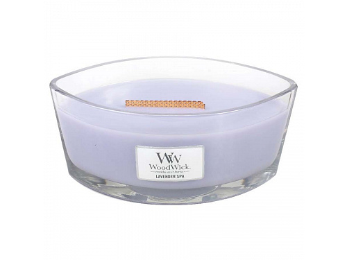 Woodwick svíčka Lavender Spa svíčka loď 453.6 g