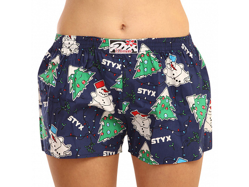 Dámské trenky Styx art klasická guma Vánoce (K1450) L