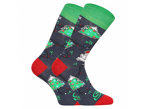 Veselé ponožky Styx vysoké vánoce (H1450) L