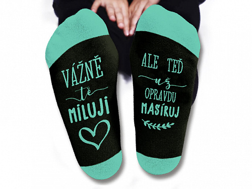 Dárkoviny Dámské ponožky - Vážně tě miluji