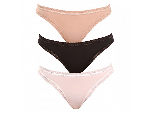 3PACK dámské kalhotky Calvin Klein vícebarevné (QD3804E-FIY) L