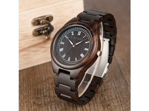 Dřevěné hodinky Claude