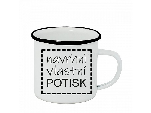 Plecháček - smaltový lem s vlastním potiskem
