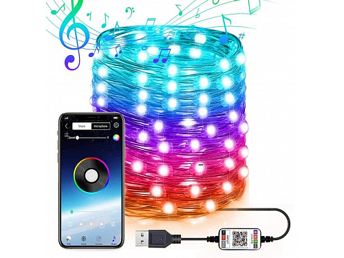 SOLO Chytrý LED Vánoční a párty řetěz 20 Metrů