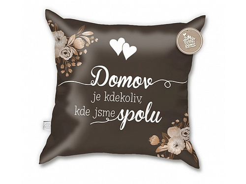 Dárkoviny Polštář Domov je kdekoliv