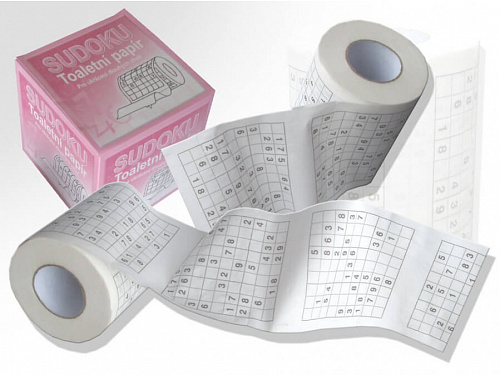 Dárkoviny Toaletní papír Sudoku CZ, 1 ks, 2-vrstvý