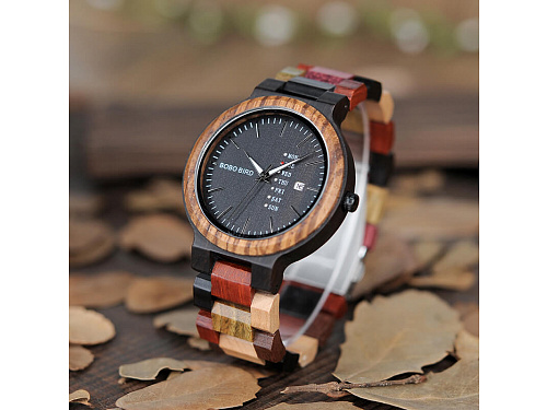 Dřevěné hodinky Waltier